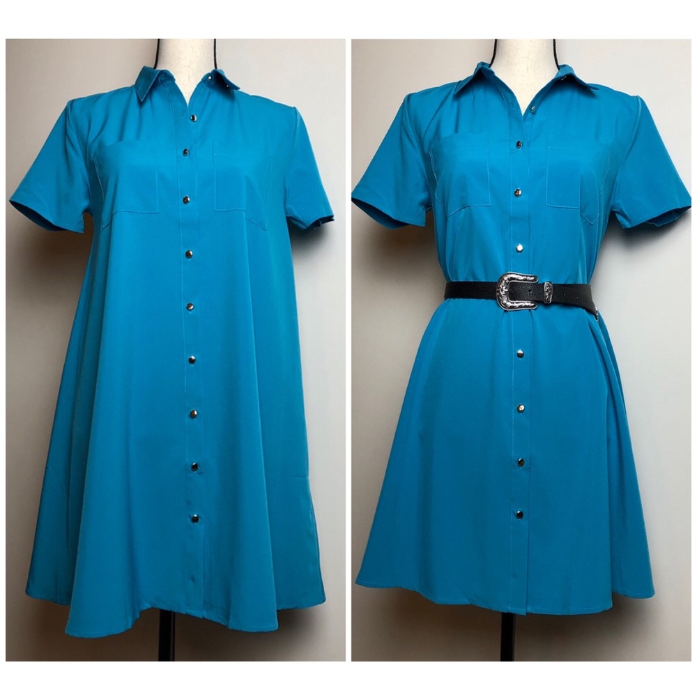 Button Dress in Small NWT
